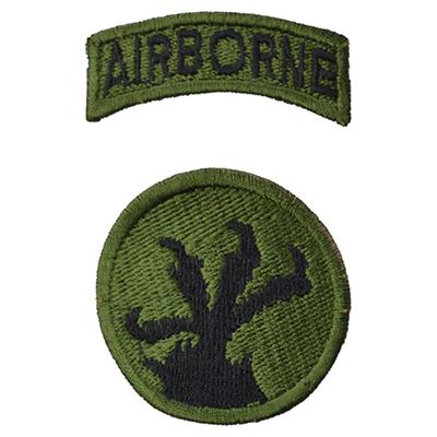 Nášivka 17th AIRBORNE DIVISON - OLIV