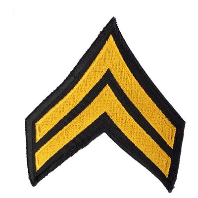 Nášivka US hodnost CORPORAL - ZLATÁ