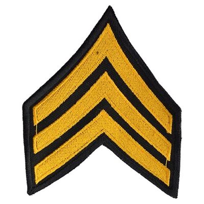 Nášivka US hodnost SERGEANT - ZLATÁ