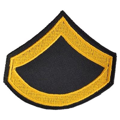 Nášivka US hodnost PRIVATE FIRST CLASS - ZLATÁ