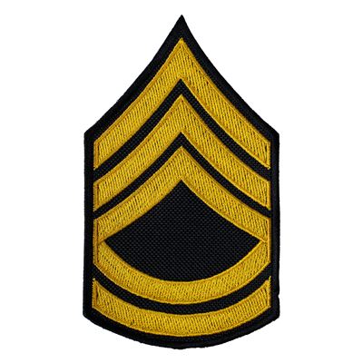 Nášivka US hodnost SERGEANT FIRST CLASS - ZLATÁ