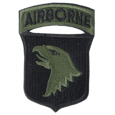 Nášivka 101st AIRBORNE DIVISION - ČERNÁ