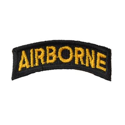 Nášivka oblouček AIRBORNE ČERNO/ŽLUTÁ