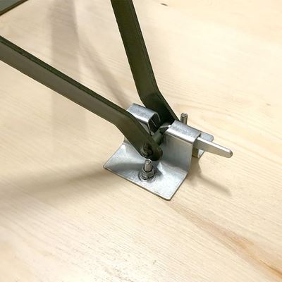 Stůl BRITSKÝ dřevěný MASIV deska 190x73cm skládací kovové nohy