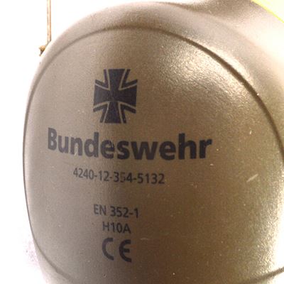 Sluchátka proti hluku PELTOR H10A Bundeswehr použitá