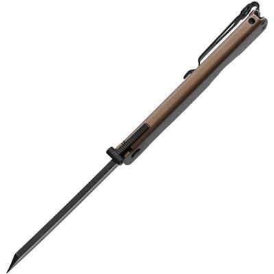 Nůž zavírací HIGONOKAMI VG-10 HNĚDÝ DAGGERR HIGOBRBW 3