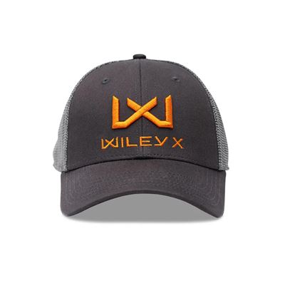 Čepice baseball ORANŽOVÉ logo WILEY X ŠEDÁ WILEY X J932-W 2