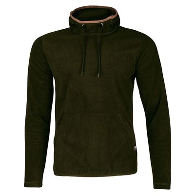 Mikina s kapucí COUNTRY fleece DARK OLIVE