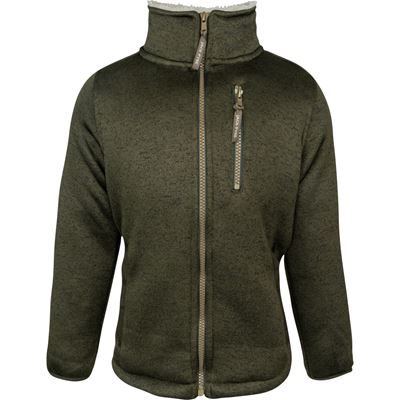 Bunda dětská SCANDINAVIAN SHERPA zateplená ZELENÁ