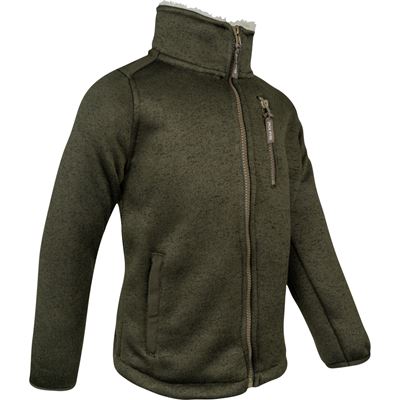 Bunda dětská SCANDINAVIAN SHERPA zateplená ZELENÁ