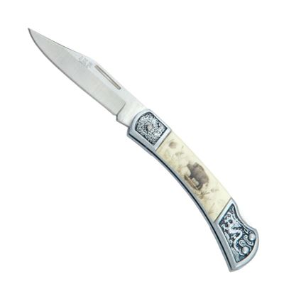 Nůž zavírací dekor - kanec 15 cm