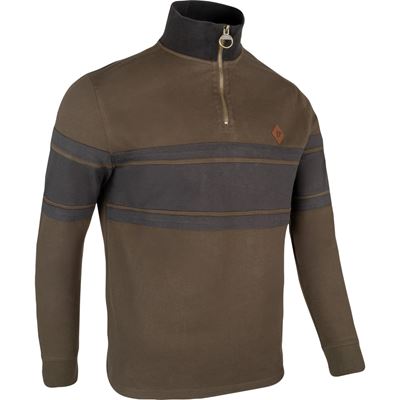 Mikina HALF ZIP CONTRAST ZELENÁ