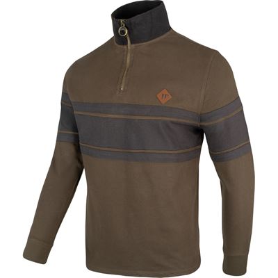 Mikina HALF ZIP CONTRAST ZELENÁ