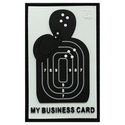 Nášivka MY BUSINESS CARD plastová velcro