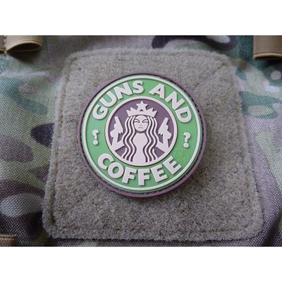 Nášivka GUNS AND COFFEE plast MULTICAM®