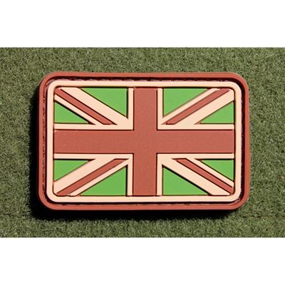 Nášivka vlajka velká BRITÁNIE velcro plast MULTICAM