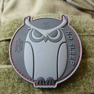 Nášivka SPECIAL OPS OWL plast velcro ČERNÁ