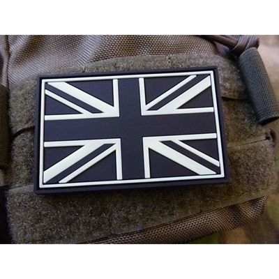 Nášivka vlajka BRITÁNIE plast velcro velká GLOW IN THE DARK