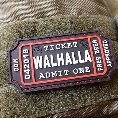 Nášivka WALHALLA TICKET BEER velcro plast SWAT