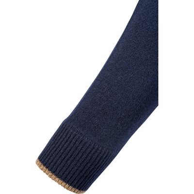 Svetr ASHCOMBE se zipem jehněčí vlna NAVY BLUE JACK PYKE JZKNITASHNAV 5