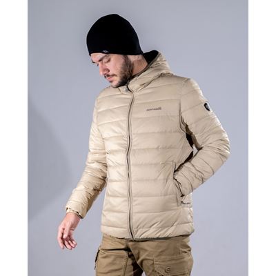 Bunda s kapucí AURORA 2.0 PUFFER HOODED KHAKI