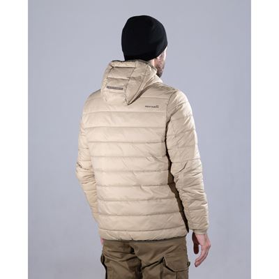 Bunda s kapucí AURORA 2.0 PUFFER HOODED KHAKI