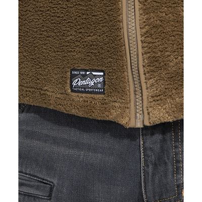Mikina GRIZZLY FULL-ZIP COYOTE