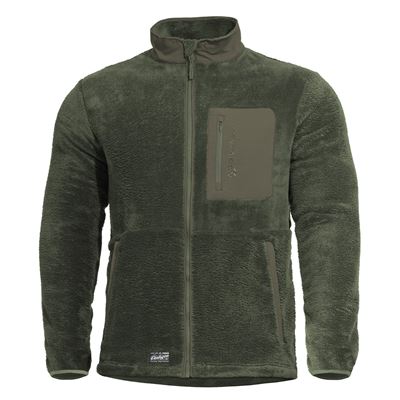 Mikina GRIZZLY FULL-ZIP ZELENÁ