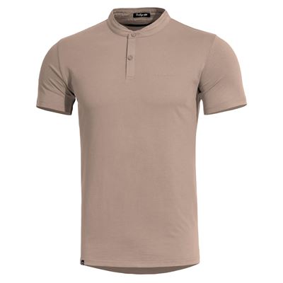 Triko ROMEO HENLEY 2.0 krátký rukáv KHAKI - PÍSKOVÁ