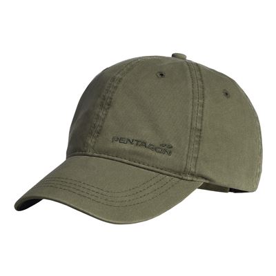 Čepice bavlněná MIKE TWILL BB CAP výšivka PENTAGON OLIVE GREEN