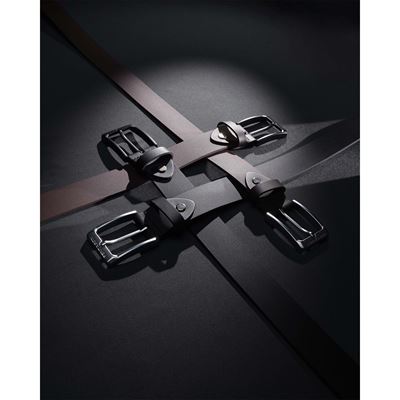Opasek MONTE se STŘÍBRNOU přezkou 35mm VÍNOVÝ PENTAGON K17140-STL-10 6