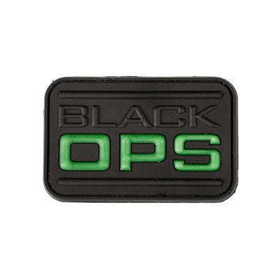 Nášivka BLACK OPS plast VELCRO ČERNÁ