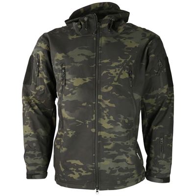 Bunda softshell TACTICAL PATRIOT maskování BTP BLACK