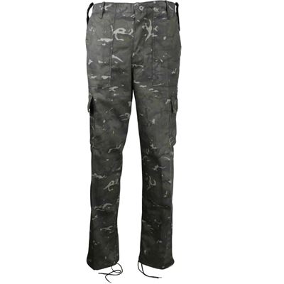 Kalhoty britské KOMBAT BTP Black camo