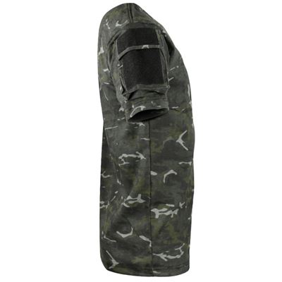 Triko TACTICAL VELCRO krátký rukáv BTP BLACK