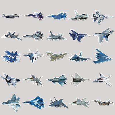 Samolepky LETADLA sada 50 kusů KOMBAT KO-2302-AIR 2