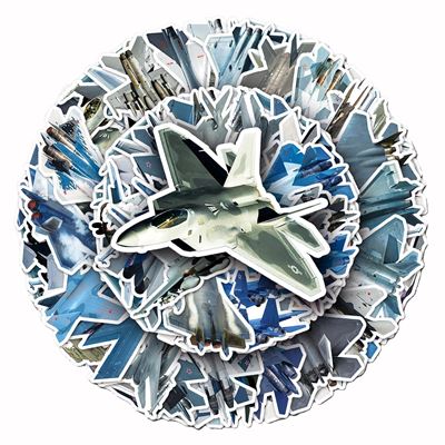 Samolepky LETADLA sada 50 kusů KOMBAT KO-2302-AIR 3