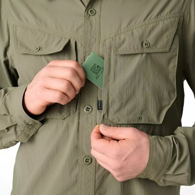 Košile CANOPY JUNGLE dlouhý rukáv OLIVE GREEN Helikon-Tex® KO-CJS-NL-02 12