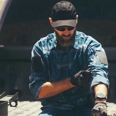 Košile MBDU WESTERN BLUE PLAID