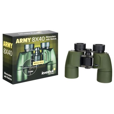 Dalekohled binokulární se zaměřovačem 8x40 ARMY ZELENÝ