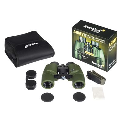 Dalekohled binokulární se zaměřovačem 10x40 ARMY ZELENÝ