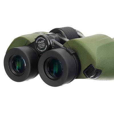 Dalekohled binokulární se zaměřovačem 10x50 ARMY ZELENÝ