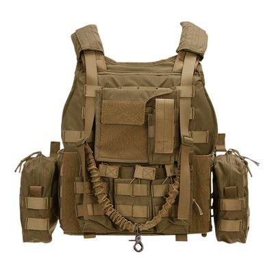 Vesta taktická RANGER s kapsami MOLLE vazba COYOTE