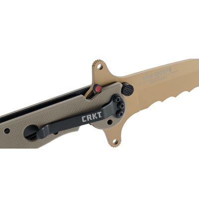 Nůž zavírací M16 SPECIAL FORCES kombinované ostří DESERT CRKT M16-13DSFG 10