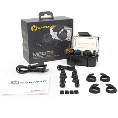 Špunty do uší elektronické M20T PRO s BlueTooth ČERNÉ