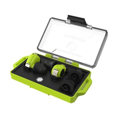 Špunty do uší elektronické M23T AI ASISTENT s BlueTooth NEON ZELENÉ EARMOR M23T-GR-AI 3