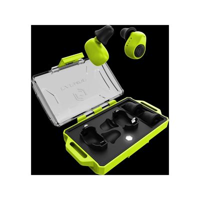 Špunty do uší elektronické M23T AI ASISTENT s BlueTooth NEON ZELENÉ EARMOR M23T-GR-AI 2