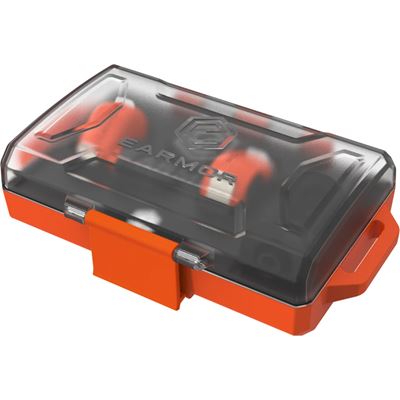 Špunty do uší elektronické M23T AI ASISTENT s BlueTooth ORANŽOVÉ EARMOR M23T-OG-AI 4