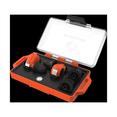 Špunty do uší elektronické M23T AI ASISTENT s BlueTooth ORANŽOVÉ EARMOR M23T-OG-AI 3