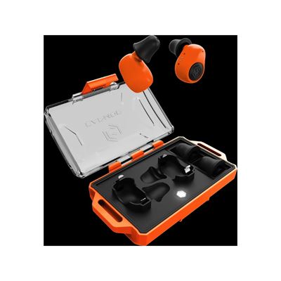Špunty do uší elektronické M23T AI ASISTENT s BlueTooth ORANŽOVÉ EARMOR M23T-OG-AI 2